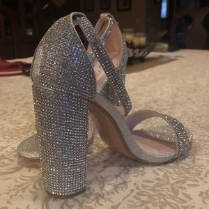 Rhinestone Studded Heels(NEVER WORN)